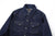 Deluxeware 7600 Wildman 10oz selvedge denim western shirt indigo front detail