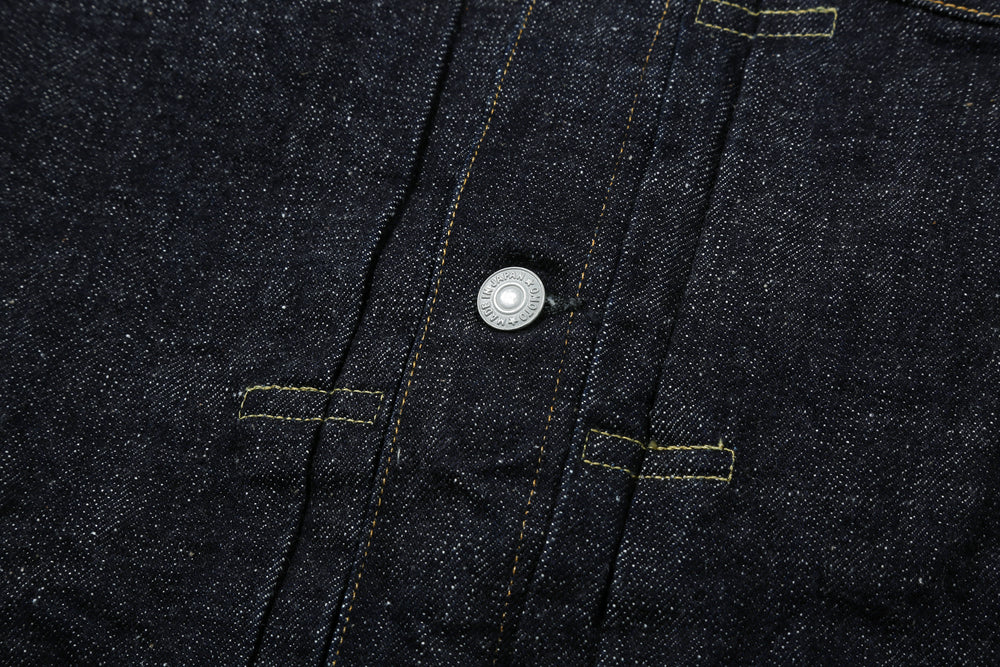 Omoto Denim 3111 15.5oz slub nep selvedge Type 1 denim jacket Japan button