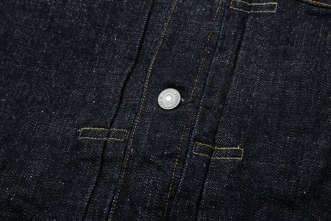 Omoto Denim 3111 15.5oz slub nep selvedge Type 1 denim jacket Japan button