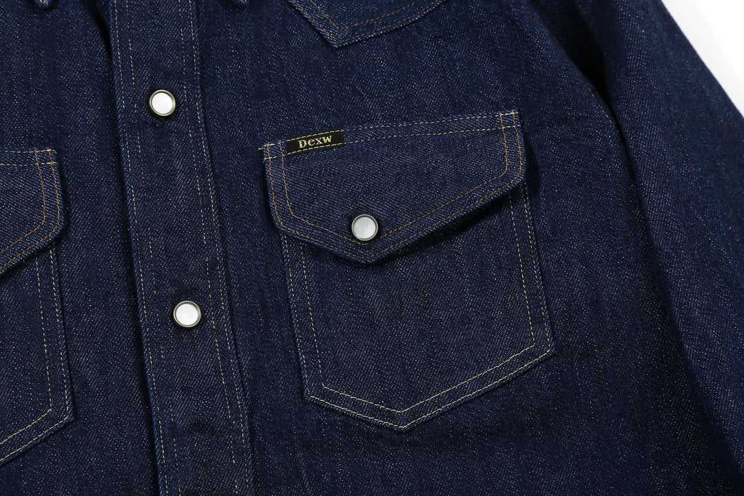 Deluxeware 7600 Wildman 10oz Denim Western Shirt