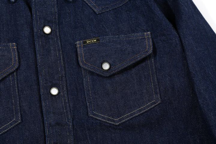Deluxeware 7600 Wildman 10oz Denim Western Shirt