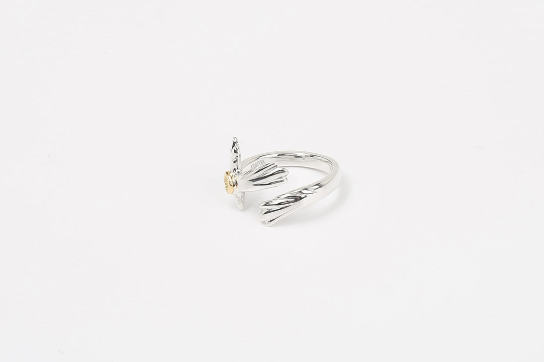 Moto RC-02 eagle silver ring K18 gold accent native style Japan handcrafted jewelry