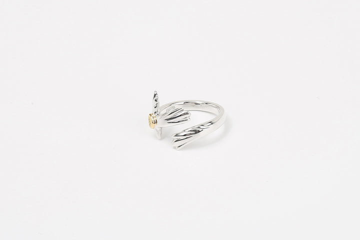 Moto RC-02 eagle silver ring K18 gold accent native style Japan handcrafted jewelry