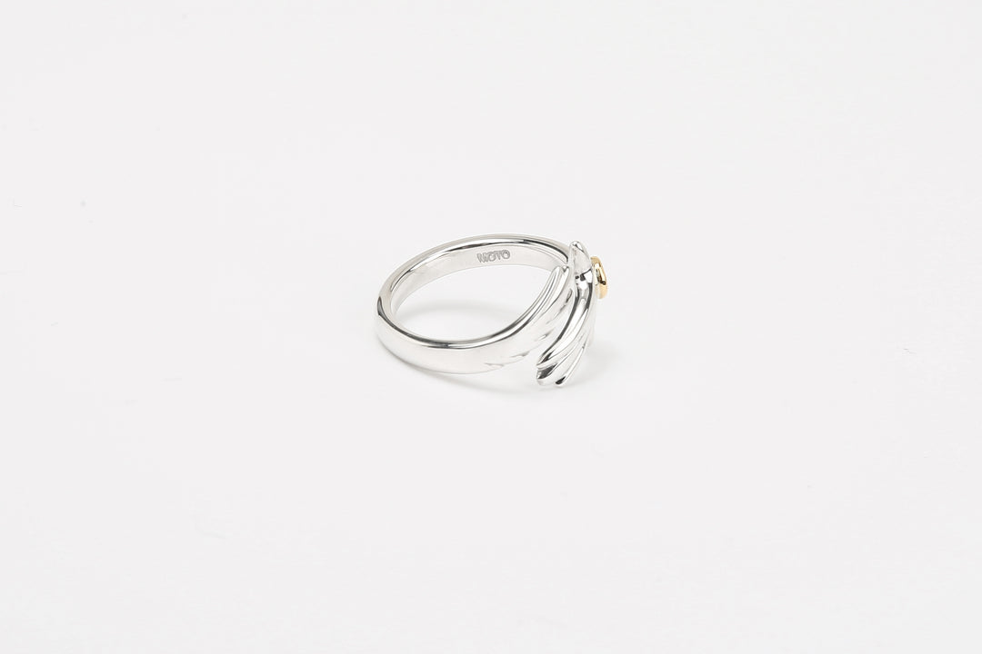 Moto Contemporary Native RC-02 Eagle Ring with K18 Gold Accent