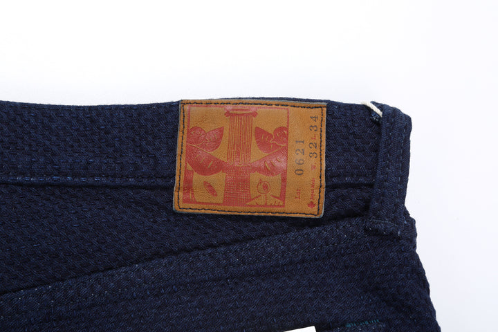 Omoto Denim 0621 "Ori-Sashi" Indigo Sashiko Trousers - Relaxed Tapered Fit