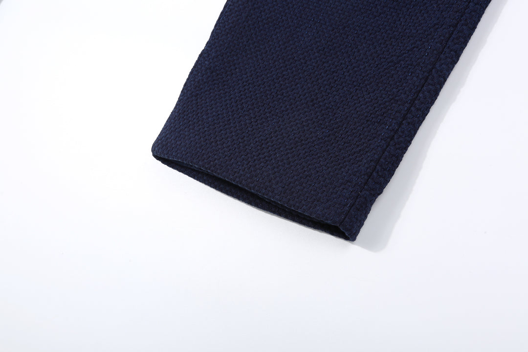 Omoto Denim 0621 "Ori-Sashi" Indigo Sashiko Trousers - Relaxed Tapered Fit