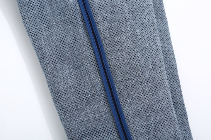 Omoto Denim 0621 "Ori-Sashi" Indigo Sashiko Trousers - Relaxed Tapered Fit