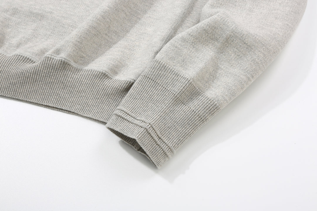 Un-Useless 170402 Swknit Inlay Sweatshirt - Mock Neck