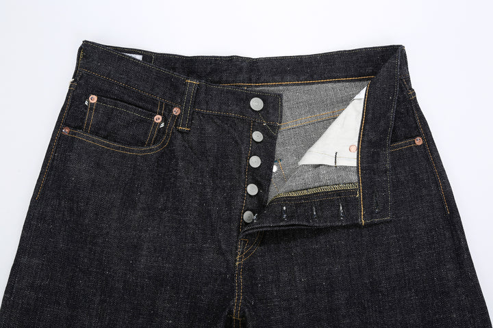 Omoto Denim 0411 15.5oz slub nep selvedge denim slim tapered jeans Japan wear image detail