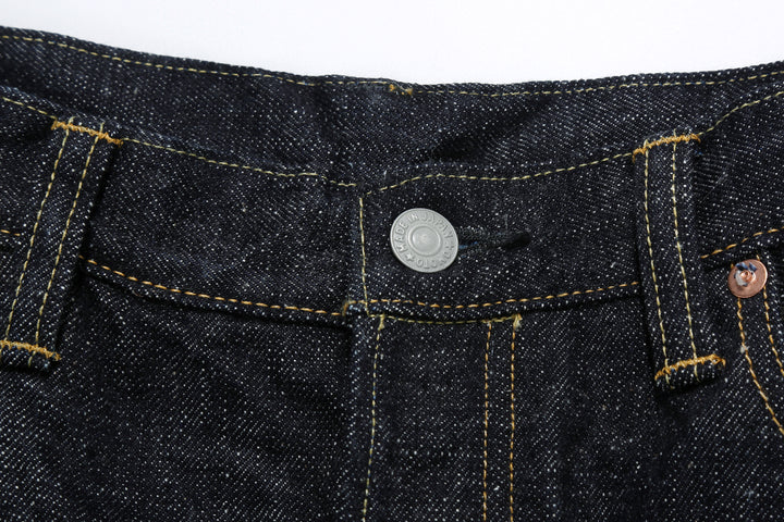 Omoto Denim 0811 15.5oz slub nep selvedge denim wide tapered jeans Japan wear image button