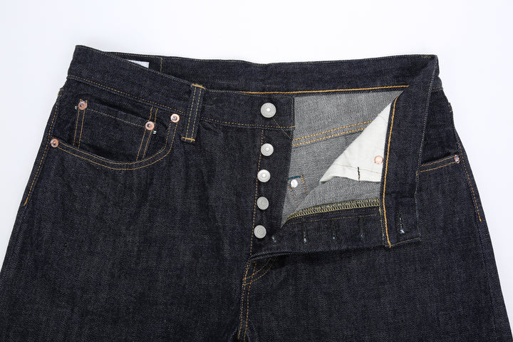 Omoto Denim 0415 13.5oz selvedge denim relaxed tapered jeans made in Japan detail