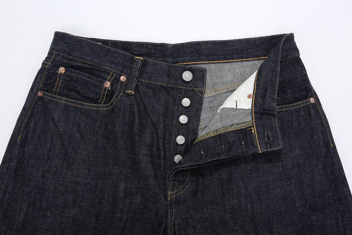 Omoto Denim 0615 13.5oz selvedge denim relaxed tapered jeans made in Japan detail