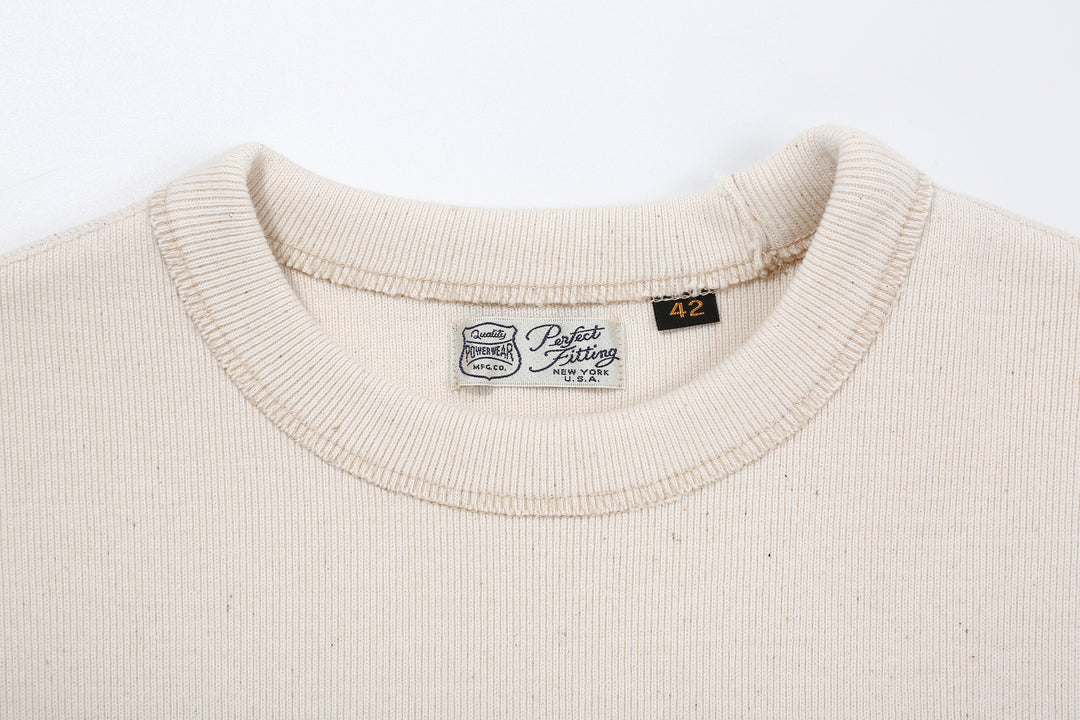 Freewheelers 2525001 Heavyweight Rib-Knit Long Sleeve T-Shirt – Crew Neck