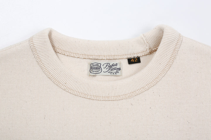 Freewheelers 2525001 Heavyweight Rib-Knit Long Sleeve T-Shirt – Crew Neck