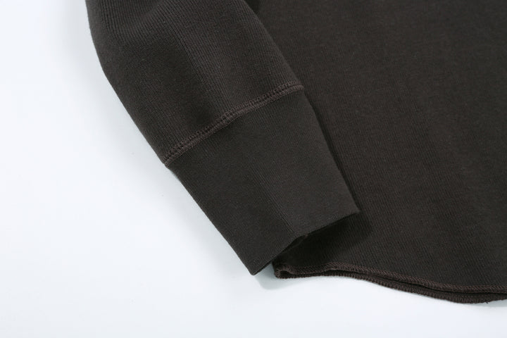 Freewheelers 2525001 Heavyweight Rib-Knit Long Sleeve T-Shirt – Crew Neck
