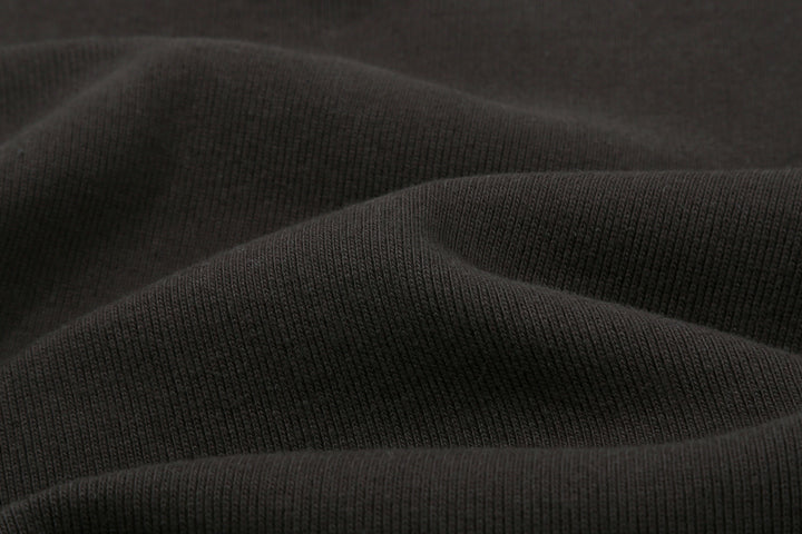 Freewheelers heavyweight rib knit long sleeve t shirt crew neck underwear Japan black detail