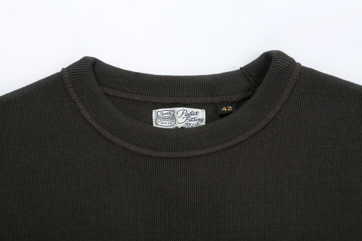 Freewheelers 2525001 Heavyweight Rib-Knit Long Sleeve T-Shirt – Crew Neck