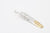 Moto FT-40 Kazekiri feather silver pendant K18 gold tipped native style Japan detail