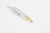 Moto FT-40 Kazekiri feather silver pendant K18 gold tipped native style Japan gold