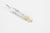 Moto FT-40 Kazekiri feather silver pendant K18 gold tipped native style Japan back gold
