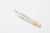 Moto FT-40 Kazekiri feather silver pendant K18 gold tipped native style Japan back