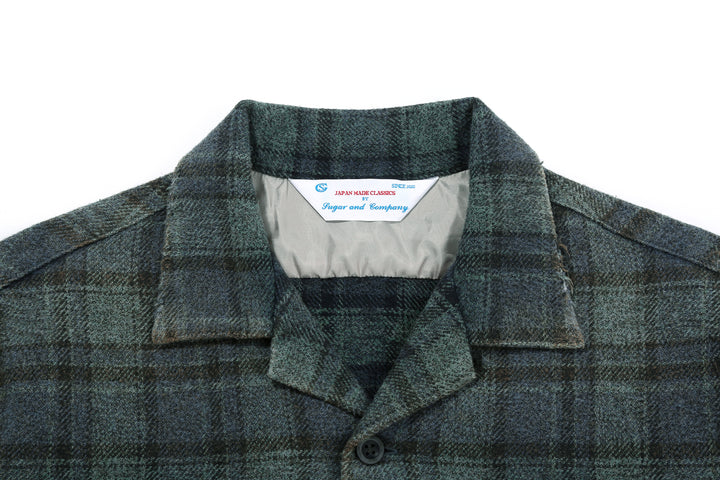 Sugar & Co SGR-BTS01V box check shirt vintage wash front view label