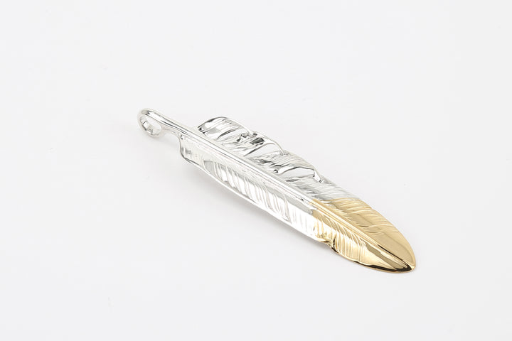 Moto Hideo Motoike FT-50 K18 Gold-Tipped Kazekiri Flight Feather Large_5