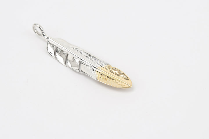 Moto Hideo Motoike FT-50 K18 Gold-Tipped Kazekiri Flight Feather Large_6