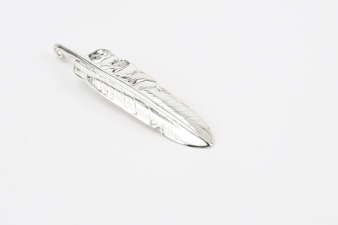 Moto Hideo Motoike FT-51 Silver Kazekiri Flight Feather – Large detail tip