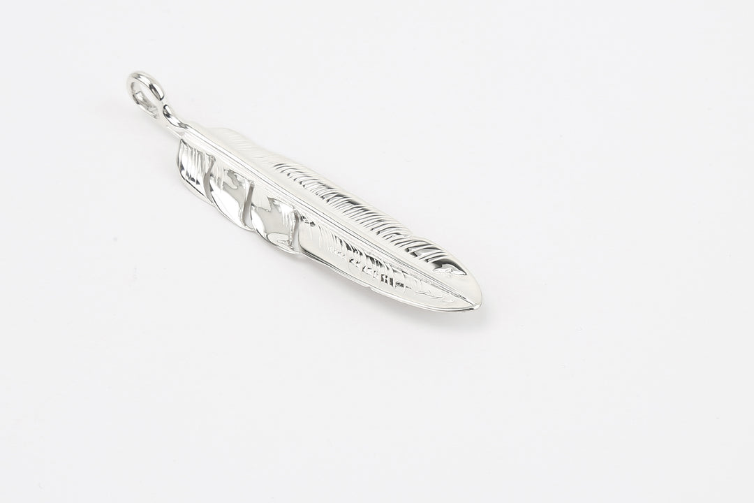 Moto Hideo Motoike FT-51 Silver Kazekiri Flight Feather – Large detail back size tip