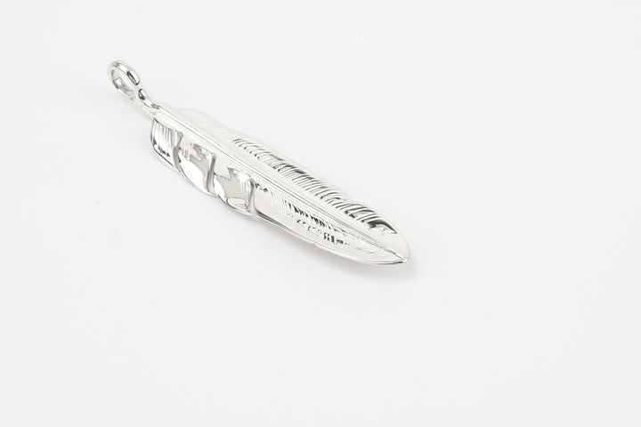 Moto Hideo Motoike FT-51 Silver Kazekiri Flight Feather – Large detail back size tip