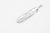 Moto Hideo Motoike FT-51 Silver Kazekiri Flight Feather – Large detail back side feather