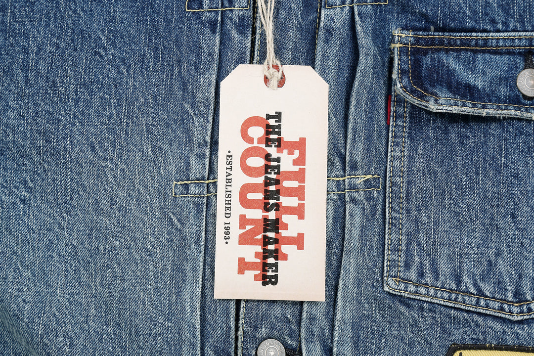 Fullcount 2107HA Dartford Type 1 Denim Jacket - Embroidered Patches