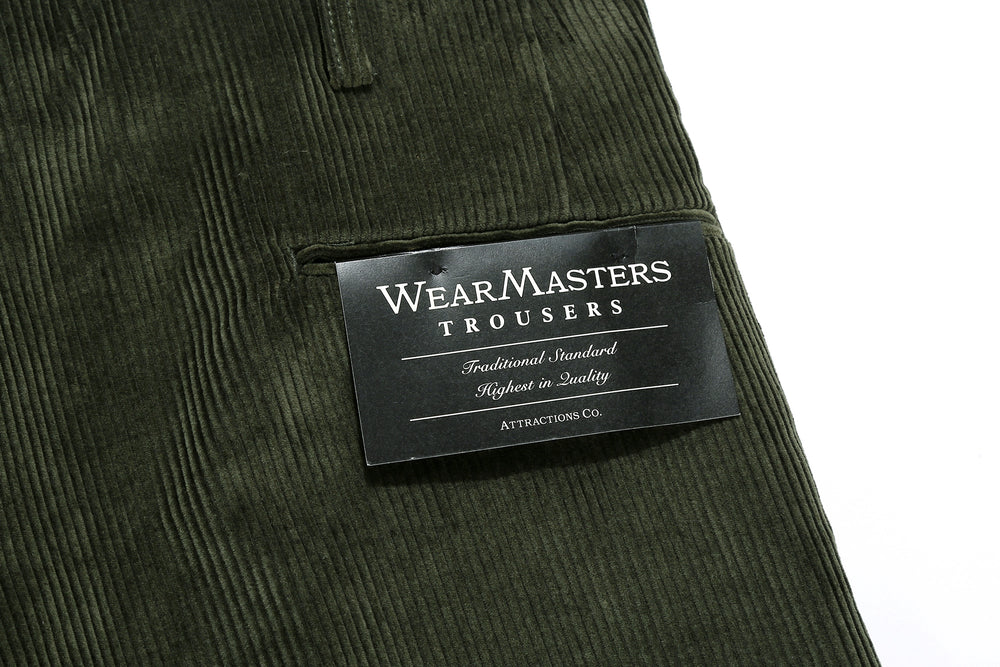 attractions wearmasters lot 798 8W corduroy double pleats trousers
