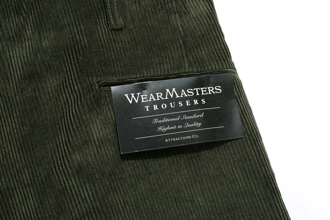 attractions wearmasters lot 798 8W corduroy double pleats trousers