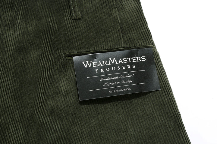 attractions wearmasters lot 798 8W corduroy double pleats trousers
