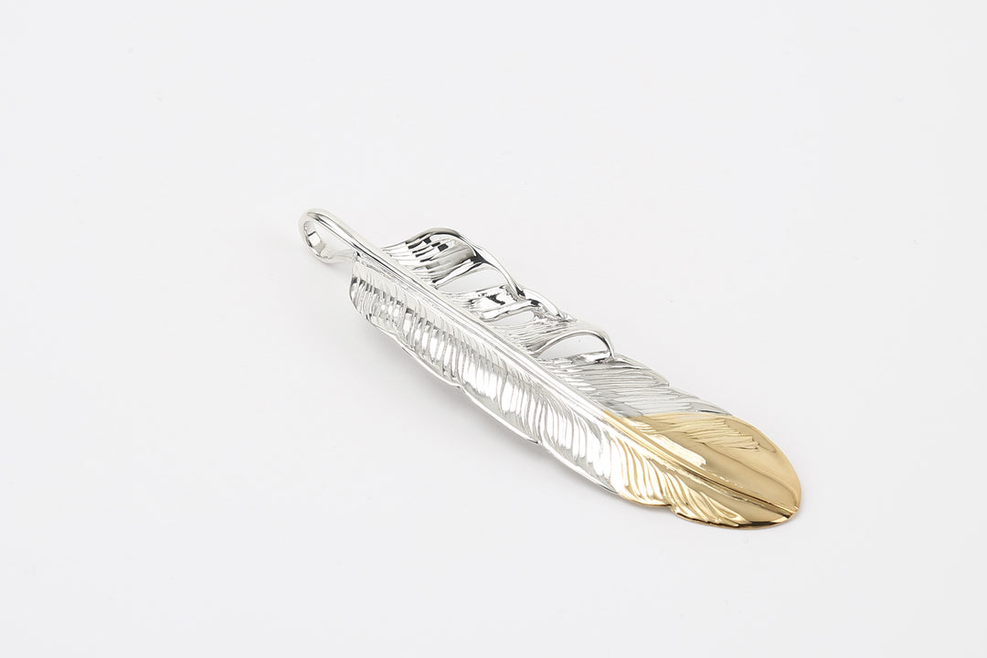 Moto Hideo Motoike FT-01-L K18 Gold-Tipped Feather – Large detail