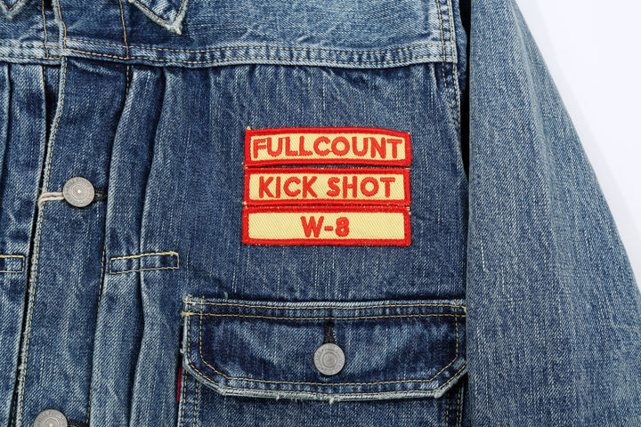 Fullcount 2107HA Dartford Type 1 Denim Jacket - Embroidered Patches