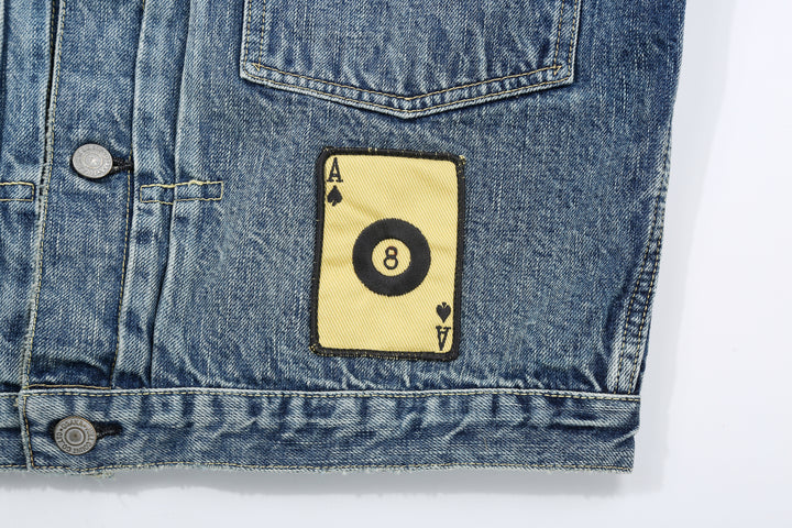 Fullcount 2107HA Dartford Type 1 Denim Jacket - Embroidered Patches