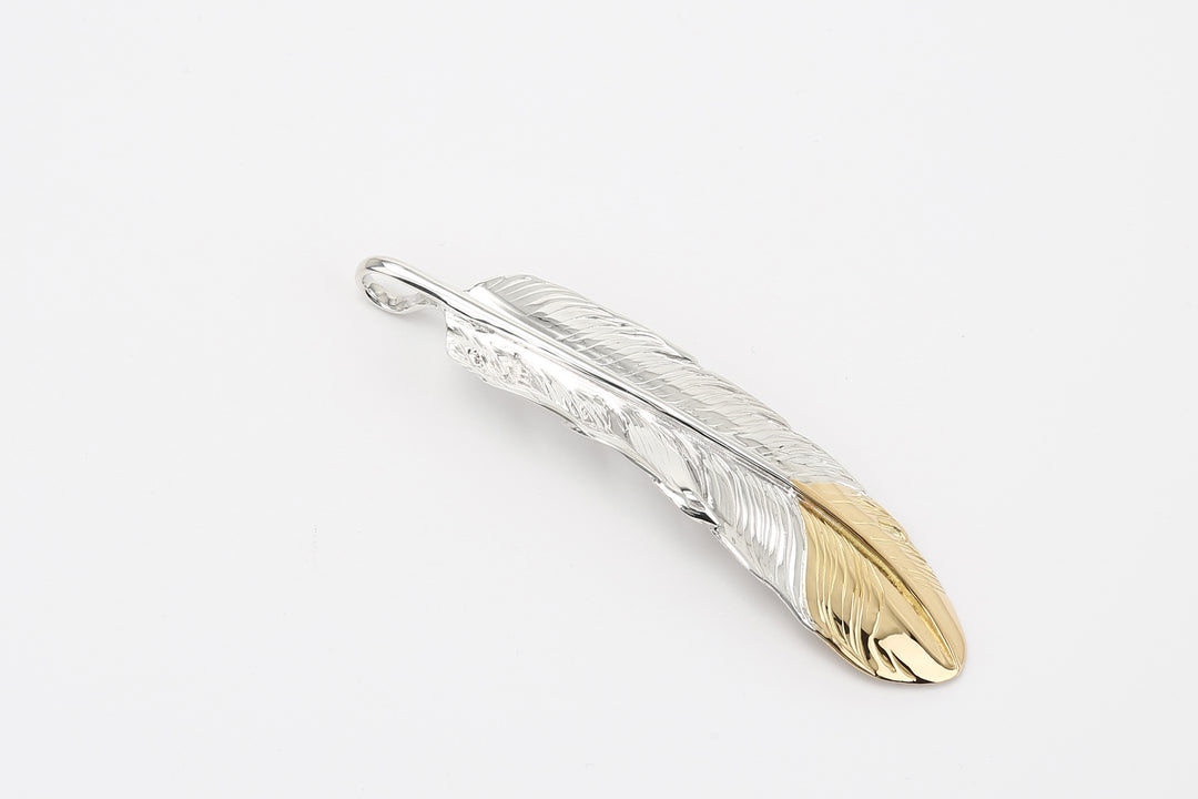 Moto Hideo Motoike FT-01-R K18 Gold-Tipped Feather – Large detail