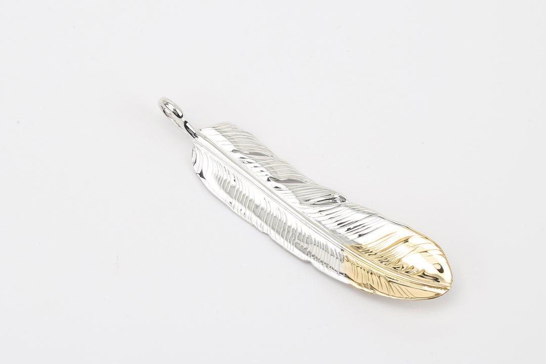 Moto Hideo Motoike FT-01-R K18 Gold-Tipped Feather – Large detail