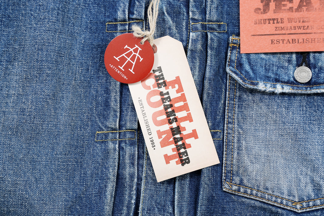 Fullcount 2016-2107E More Than Real Type 1 Denim Jacket - Souvenir Embroidery