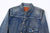 Fullcount 2107E More Than Real type 1 selvedge denim jacket souvenir embroidery Japan detail