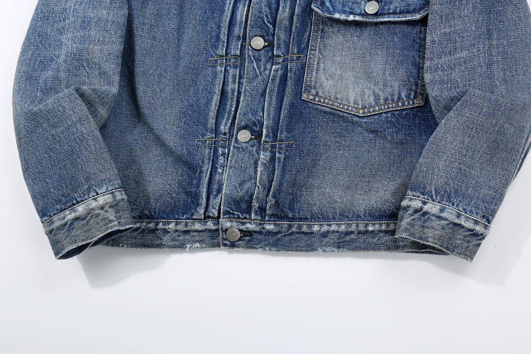 Fullcount 2016-2107E More Than Real Type 1 Denim Jacket - Souvenir Embroidery