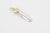 Moto Hideo Motoike FT-02-R Silver Feather with K18 Gold Heart Top - Large detail top