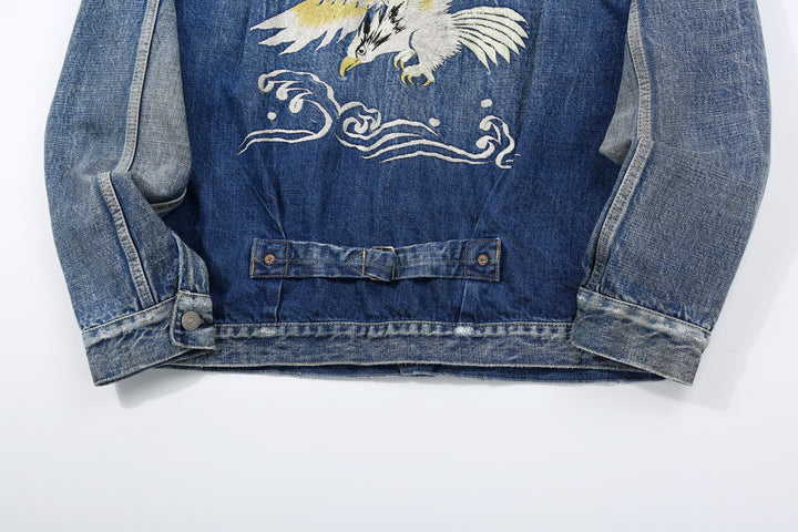 Fullcount 2016-2107E More Than Real Type 1 Denim Jacket - Souvenir Embroidery