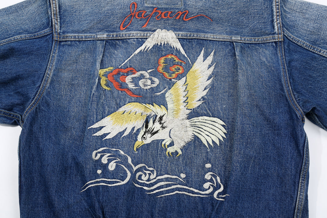 Fullcount 2016-2107E More Than Real Type 1 Denim Jacket - Souvenir Embroidery