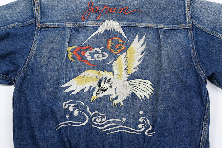 Fullcount 2016-2107E More Than Real Type 1 Denim Jacket - Souvenir Embroidery