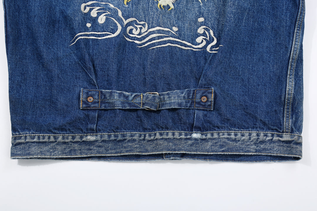 Fullcount 2016-2107E More Than Real Type 1 Denim Jacket - Souvenir Embroidery