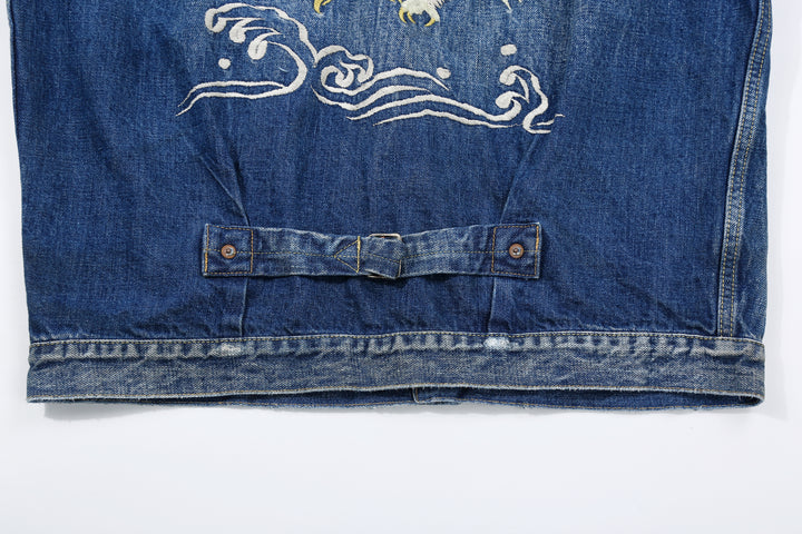 Fullcount 2016-2107E More Than Real Type 1 Denim Jacket - Souvenir Embroidery